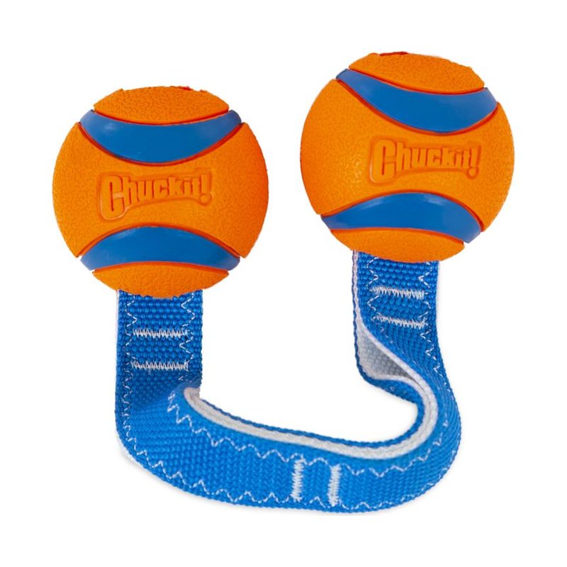 Chuckit! Ultra Duo Tug 2'li Köpek Çekiştirme Topu (Orta Boy)