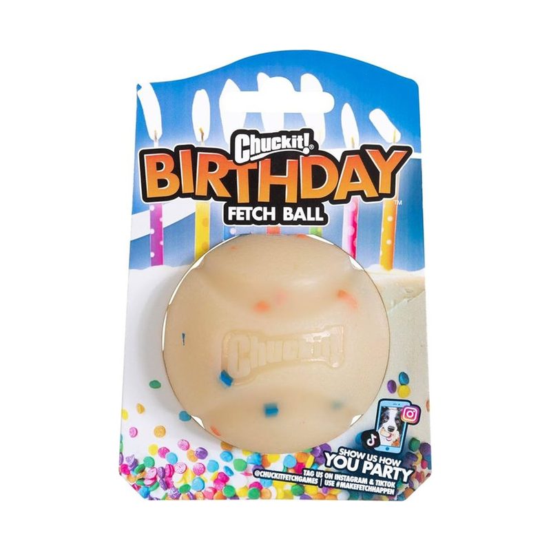 Chuckit! Birthday Fetch Ball Doğum Günü Temalı Köpek Oyun Topu (Orta Boy)